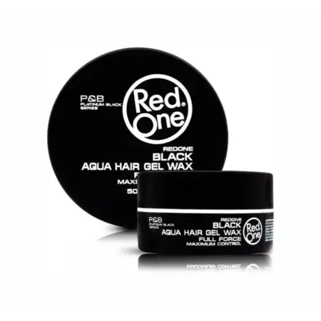 Red One Hair Styling Aqua Hair Gel Wax Black 50ml